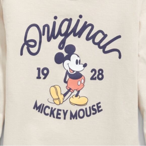 Old Navy Mickey Mouse Lettuce Edge Licensed Graphic T-Shirt - Picture 2 of 7